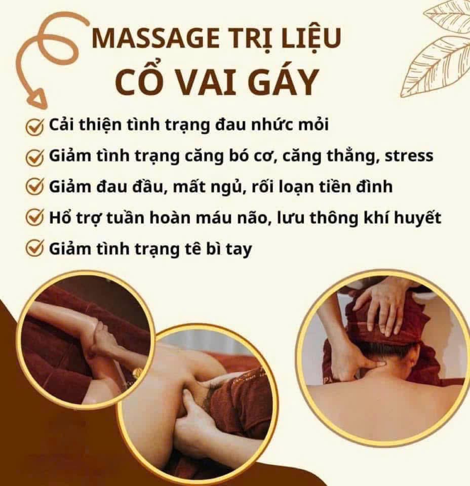 Massage trị liệu cổ vai gáy — giảm đau nhức, căng thẳng